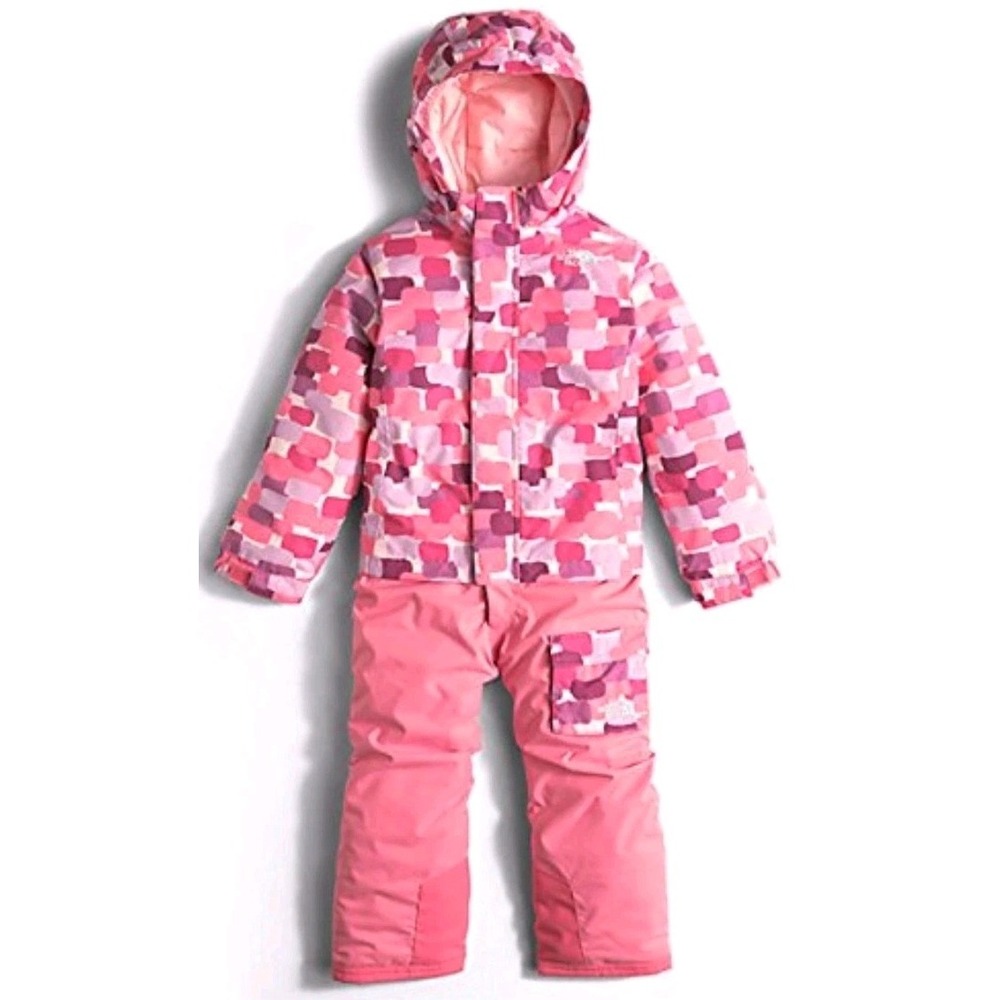 The North Face Pink Girls Kids One Piece Snowsuit 4T Winter